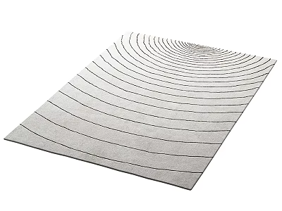 Road Infrastructure With Wavy Pavement Lines For Traffic Safety And Control 3d model
