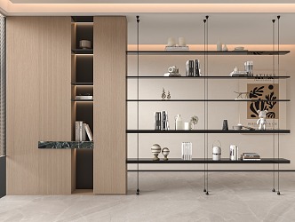 Modern Bookshelf 3d model