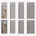 Various Styles Of Swing Doors With Wooden Frames And Glass Panel Design Options