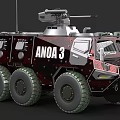 ANOA 3 Military Armored Vehicle With Wheeled Structure And Turret System