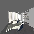 Modern Hair Lounge Interior With Styling Chairs Round Mirrors And Product Shelves