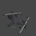 Desert Fox submachine gun 3d model