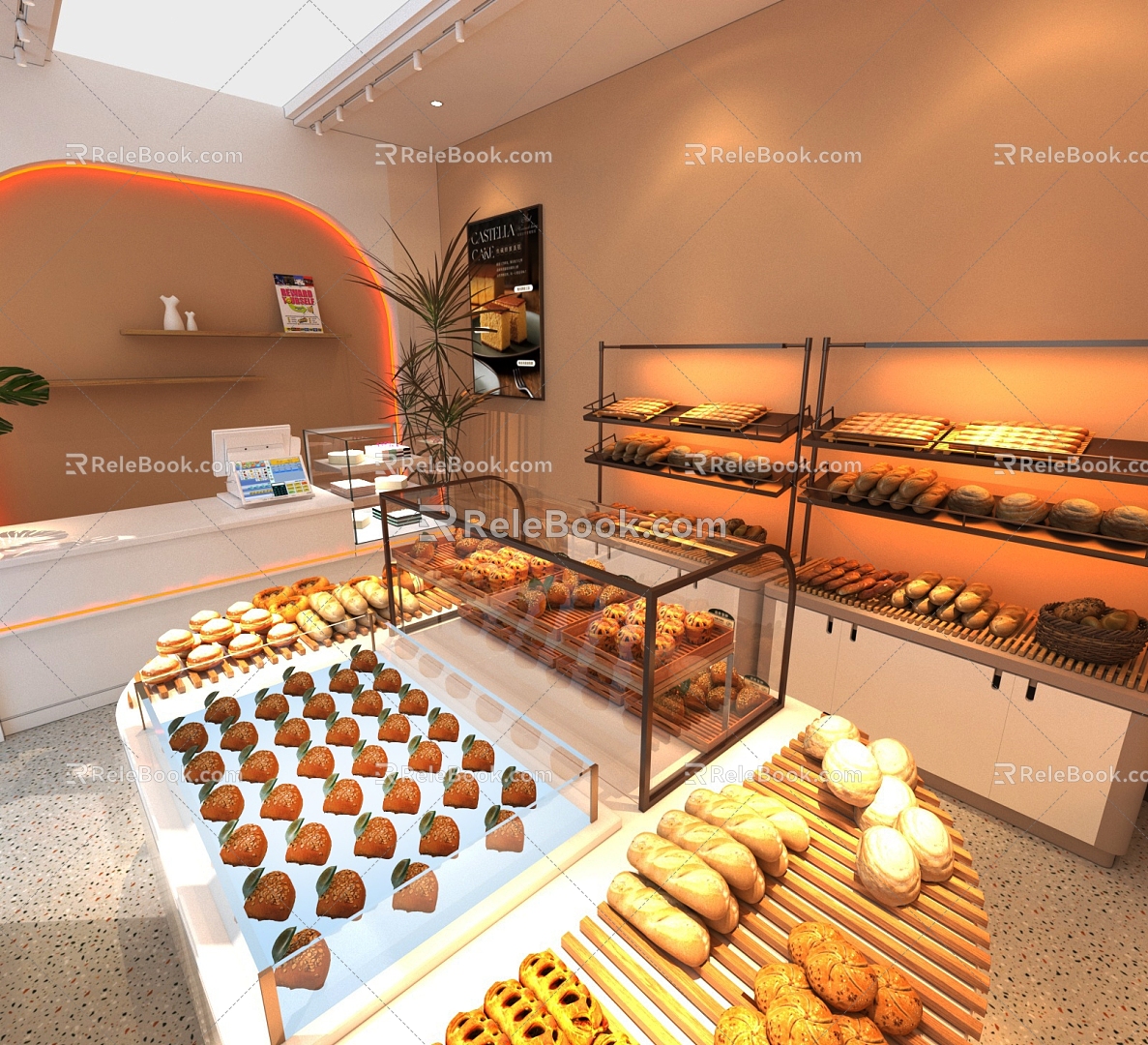 Dessert Shop Cake Shop Baking Shop Dessert Private Shop Bakery 3d model