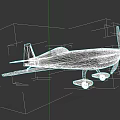 Blue And White Model Airplane Featuring JAX Logo And Lion Head Design