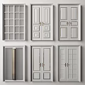 Various Styles Of Double Doors With Glass Panels Decorative Panels And Metal Strips