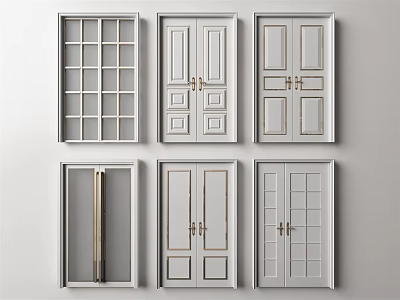Jane ou double door 3d model