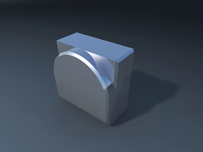 Public Facilities Silver Curved Structure With Modern Design For Urban Use 3d model