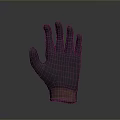 Dark Mesh Protective Glove with Brown Wrist Band for Household Daily Use