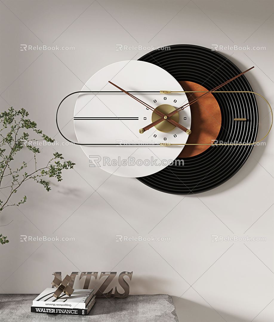 Light Luxury Clock 3d model