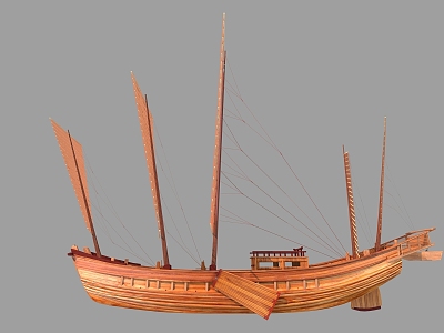 Ship Ancient Ship Sand Ship Shanghai Sand Ship 3d model