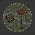 Anvil forging hammer iron cartoon forging game items game props game equipment 3d model