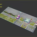 Futuristic Sci Fi Aviation Scene With Sleek Runways Levitating Aircraft And Smart Terminals