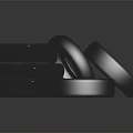 Stacked Car Tires Display With Shiny Surface And Textured Design Details