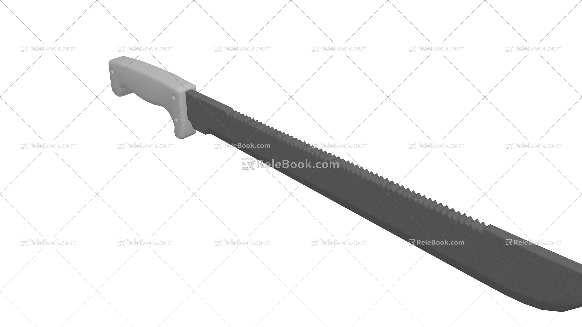 Chopper Knife Weapon Ancient Props Rotating Knife Machete Scimitar Cold Weapon Fighting Knife 3d model