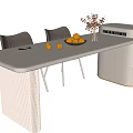 Modern Bar Counter Design With White Top Lemons Potted Plant Chairs And Cabinet Interior