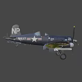 Dark Colored US Navy Fighter Jet Featuring Stars On Wings And Underwing Ammunition