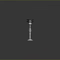 Elegant Silver Candelabra With Three Candle Holders On Lace Doily