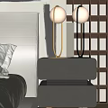 Modern table lamp table lamp floor lamp side table lamp 3d model