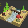 Game Environment Game Scene Fairy Tale Scene Fairy Tale Magic Scene Magic Item Fantasy Scene 3d model