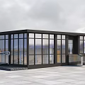 Modern Hospital Building With Large Glass Windows And Accessible Exterior Entrance Design