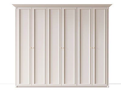 French wardrobe cream wardrobe multi-function wardrobe model