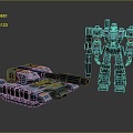 Modern Transformers Gauda Warrior Gauda Mecha Warrior 3d model