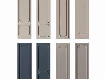 Decorative Wall Paneling With Various Designs And Color Options For Interior 3d model