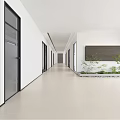 Modern Aisle Corridor 3d model