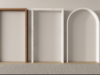 Modern Arch Interior Dumb Door Cover 3d model