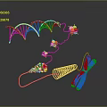 Organ And Hair Growth Related To DNA Double Helix Chromosome Molecules