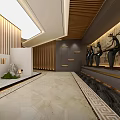 New Chinese Style Corridor Landscape 3d model
