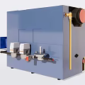Advanced Blue Industrial Processing Equipment With Compact Design Control Panel And Mechanical Components 3d model