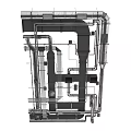 Industrial Plant Piping System With Metal Structures And Industrial Layout Design