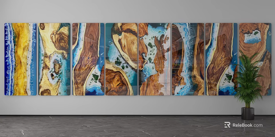 Elegant Tea Table And Chairs Set With Wooden And Glass Design Elements 3d model