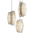 Modern Geometric Fabric Pendant Lights With Minimalist Design For Interior Decoration