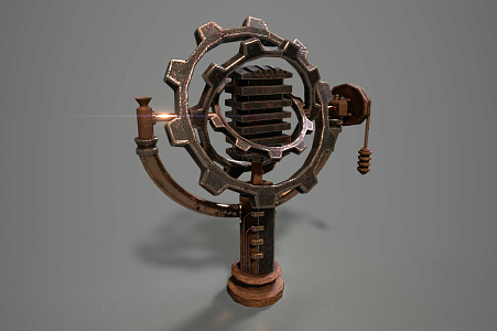 Industrial LOFT Microphone Mike 3d model