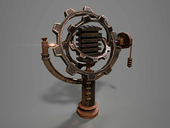 Industrial LOFT Microphone Mike 3d model