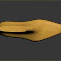Yellow Textured Insole Wooden Material For Comfortable Foot Support Daily Use
