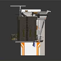 Industrial Machinery Structure With Metal Frame Control Panel Internal Components And Enclosure