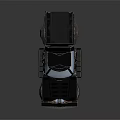 Futuristic Black Truck 3D Model With Sleek Body Aerodynamic Shape And Headlights