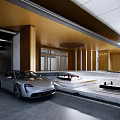 Modern Gate Entrance Gate 3d model