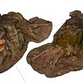 Natural Wood Stumps With Rustic Texture And Organic Shapes For Decor