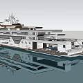 3D Rendered Cruise Ship With Multiple Decks And Amenities