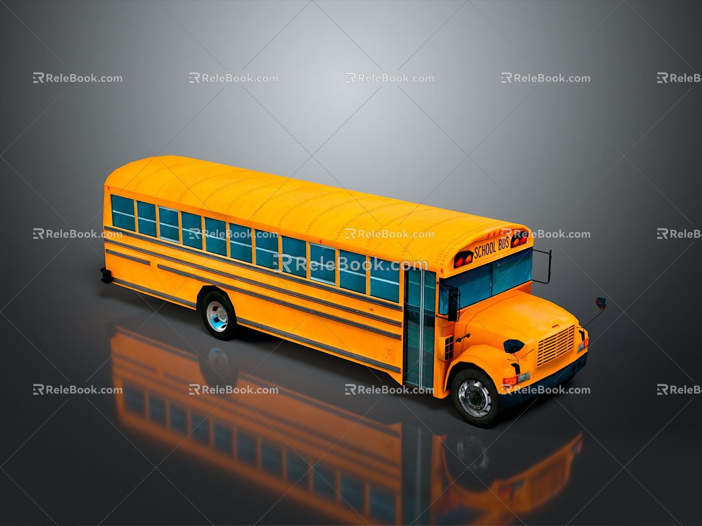 Bus School Bus Van Box Bus Bus Tourist Bus Coach 3d model