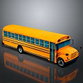Bus School Bus Van Box Bus Tourist Bus Coach 3d model