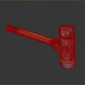 Hammer Warhammer Cartoon Hammer Magic Hammer Thor's Hammer Ancient Weapons Cold Weapons Medieval Items 3d model