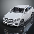 White Mercedes Modern SUV With Sporty Front Design And Alloy Wheels