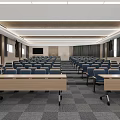 University Modern Lecture Hall With Spacious Seats And Advanced Digital Equipment