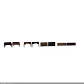 Stylish Walnut Decorative Cabinets With Drawers Doors And Metal Ring Handles Various Styles