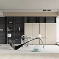 Modern study 3d model